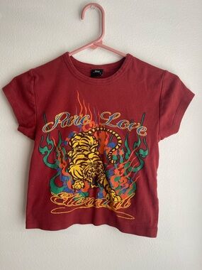 Urban Outfitters Red Graphic Tee